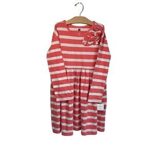 Tea Collection Girls Saorsa Appliqué Stripe Dress NWT